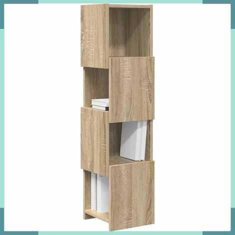 889807 Meuble d'angle Chêne Sonoma 25,5x25x102cm Bois d'ingénierie (1/5)
