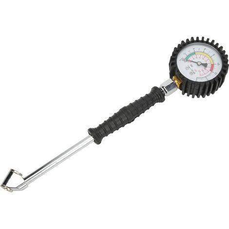 Manomètre de pression 0-220 PSI, jauge mécanique à pointeur, portable et précise, universelle pour auto, moto, vélo. (1/5)