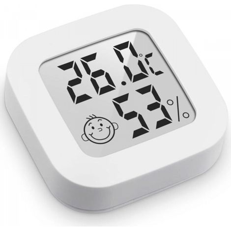 Thermomètre Hygrometre Interieur, 3PCS Mini Thermomètre Hygromètre Intérieur Digital à Haute Précisio,Thermomètre Précis et Hygromètre (1/5)