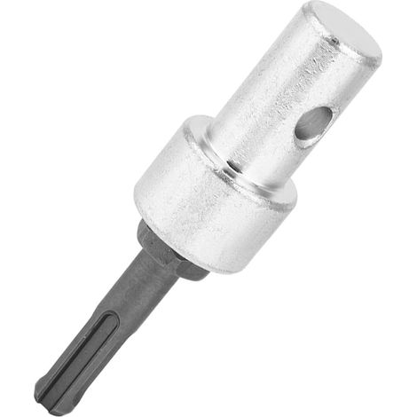 Adaptateur de Foret pour Perceuse électrique vers Connecteur de Tarière, Arbre à Tige Ronde, 2 Fosses, 2 Fentes