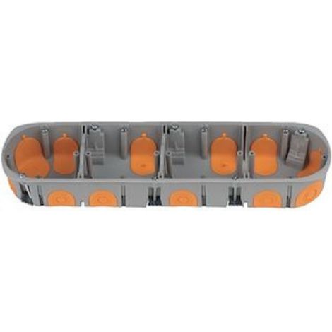 Pack de 5 boîtes d'encastrement BBC - 4 postes - Ø 67 mm - Profondeur 40 mm - 100440 - EMX
