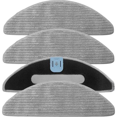 Set of 4 replacement mop pads for iRobot Roomba Combo i8, i8+, i5, i5+, j5, j5+ vacuum cleaner (1/5)