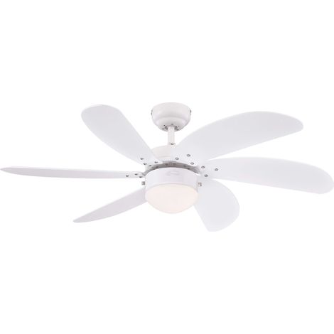 Ceiling Fan Turbo Swirl White 105cm / 42" with Light (1/2)