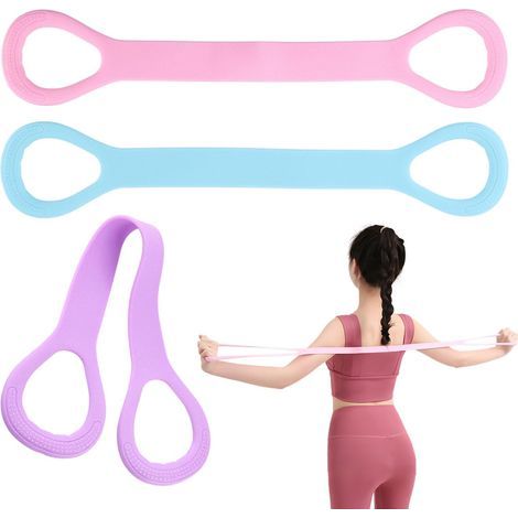 3 Widerstandsbänder in Form von Schuhen, Ohrringen für BHs und Hosen sowie elastischen Fitnessbändern für den Alltag (1/5)
