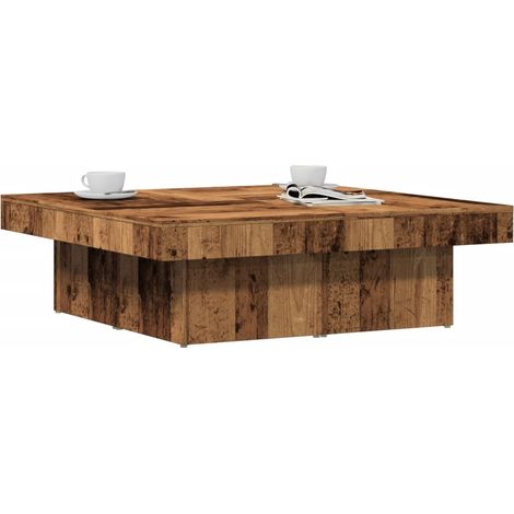 Couchtisch Altholz-Optik 90x90x28 cm Holzwerkstoff