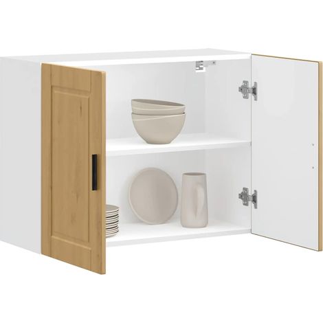 vidaXL Armario de pared cocina Porto madera ingeniería roble artesanal (1/5)