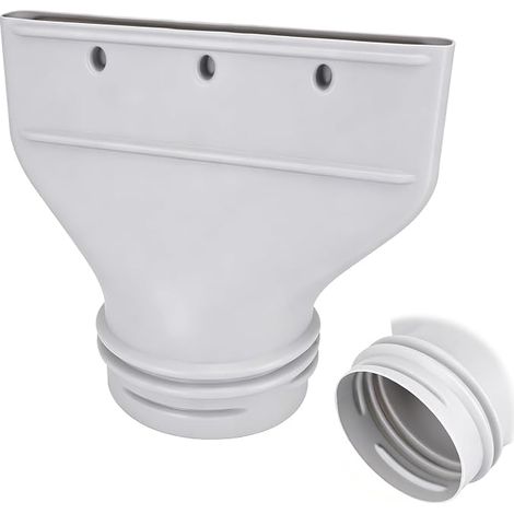 Adaptateur Plat de Tuyau d'Évacuation de Climatisation, 130 mm/150 mm Raccord Plat pour Tuyau d’Échappemen Accessoire pour Fenêtre Climatisation Mobile