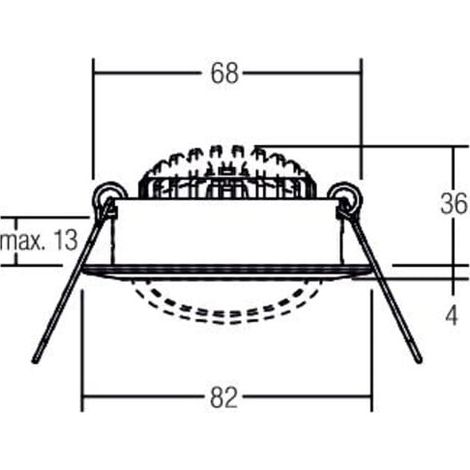 brumberg LED-Einbaustrahler 39363173 3000K dimmbar rund weiß (1/2)