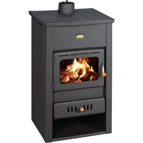Kaminofen aus Gusseisen Top 10 kW Multi Fuiel Holzofen Prity K2CP (1/2)