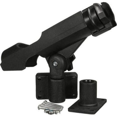 360 Degrees Pêche Rotatif Rod Holder Support avec vis pour outil Bateau Kayak Yacht Accessoire (1/4)