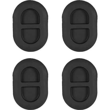 Satz mit 4 schwarzen Ablaufstopfen für den hinteren Fußraum, kleine Gummistopfen, kompatibel mit Jeep Wrangler JK JL (1/5)