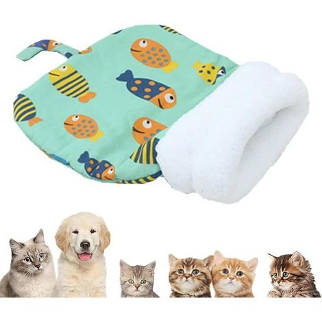 Katzenschlafsack, Innen-Katzenbetten, Katzenmöbel und Schlafzubehör, 360° Wohlfühl-Fischkorb