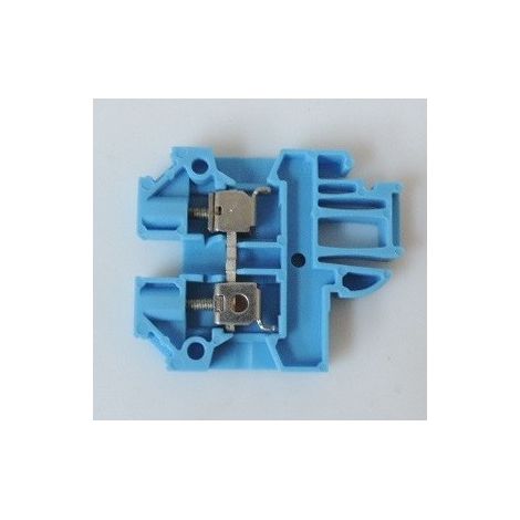 Bloc de jonction traversant pour fil souple 2.5mm² 800V 24A 2 raccordements vissé rail G SAK 2.5 BL WEIDMULLER 0279680000