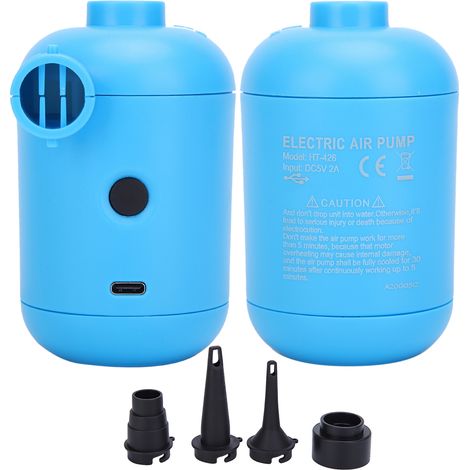 Pompe à air électrique USB HT‑426, universelle 5V pour bateau pneumatique, matelas et canapé gonflables (1/5)