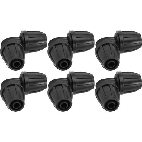 8/11-Zoll-Winkel-Gartenschlauchverbinder mit Verriegelungskappe, 20 Stück, Adapterverbinder für Garten-Tropfbewässerung, Bewässerungszubehör (1/5)