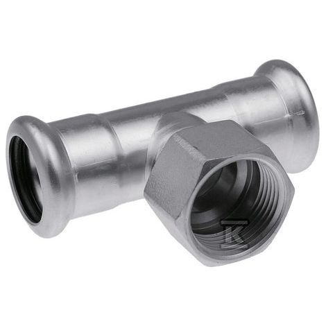 T-Stück 35x1"x35mm GW Edelstahlpresse