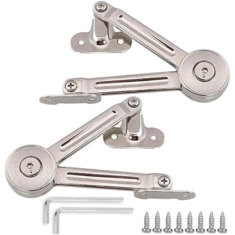 Charnière réglable pour meuble – Alliage de zinc – Ajustement jusqu'à 100° – Installation facile – Lot de 2 pièces