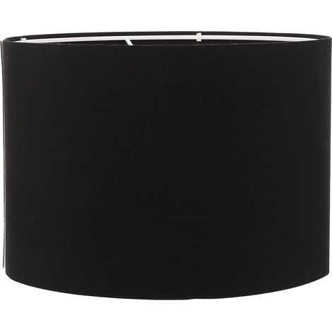 jour rond en lin noir pour lampe de table facile à installer