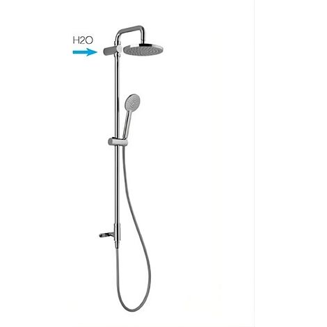 Colonna doccia 108 cm in ottone cromato - Alpi