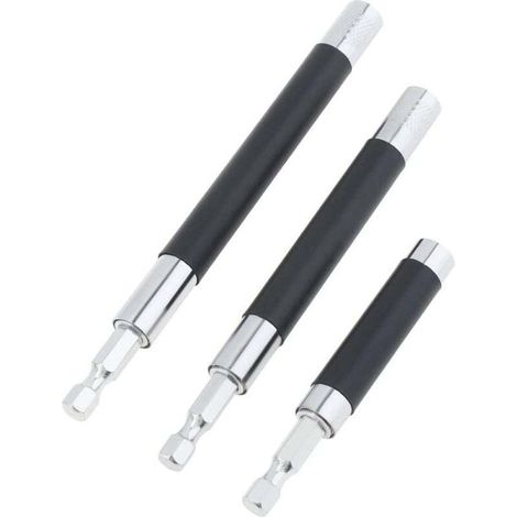 Adattatore per asta di prolunga per portainserti magnetico retrattile monoblocco per cacciavite e adattatore per asta guida per punta da trapano