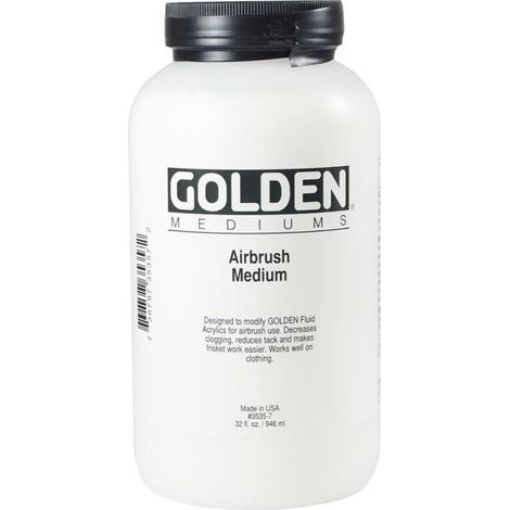 Médium acrylique dorée : Médium pour aérographe 946ml
