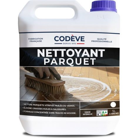 Nettoyant Parquet - 5 L - Codeve Bois - Pour Le Nettoyage De Votre Parquet, Plancher, Stratifié Ou Sol En Bois. (1/5)