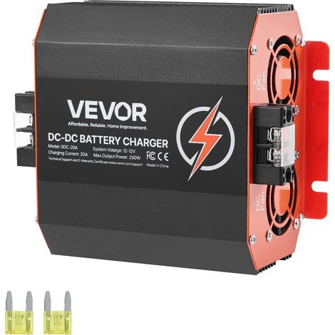 Batteries plomb-acide, lithium, AGM, GEL - chargeur CC à CC 12 V 20 A pour voiture, camping-car, camion, bateau (1/5)