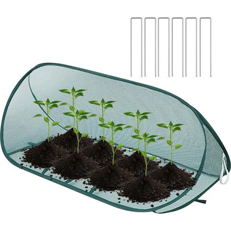 Housse de protection pour de jardin Barrière extérieure pliable Filet de protection pour d'extérieur – Pour serre intérieure, cour, porche, parterre surélevé, pelouse, fleur (1/5)