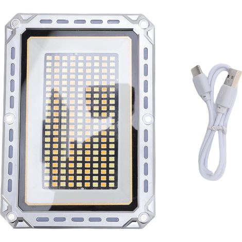 Lampe de travail 2000LM, intensité variable, Rechargeable, pliable, magnétique, pour atelier, photographie, lecture (1/5)