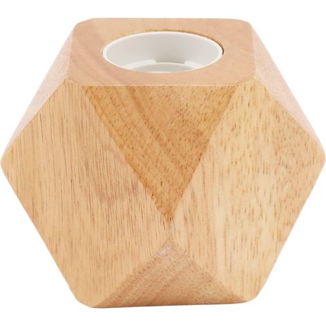 Base de Lampe de Table, Douille E27 200 W élégante et Moderne, Texture de, Base de Lampe en Diamant en Bois, luminosité de l'ampoule Réglable, Longueur de Câble de 170 Cm pour la (1/5)