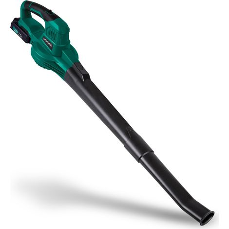 VONROC Soplador de hojas inalámbrico VPower 20V - Incl. 1x Batería 2.0Ah y cargador rápido, 2 posiciones de velocidad - Velocidad máxima de 190 km/u (1/5)