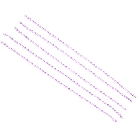 Guirlande en cristal acrylique 5 pièces, connexion solide, élégante et polyvalente, perles violettes pour mariage, lustre et fête (1/5)