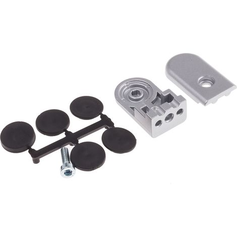 Attache de panneau de verre RS PRO Type 30, 40, Rainure 6mm ( Prix pour Sachet de 10 )