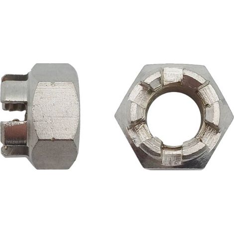 200 Ecrous à Créneaux Dégagés HK M6 mm - DIN 935 - Inox A2 - D-Work