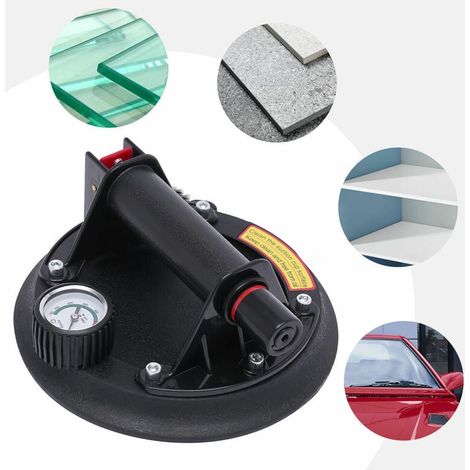 Ventouse Vide Lève-Verre Aspirateur En Verre Max. 180kg vide Ascenseur Gaz tuile Ø200mm (1/4)