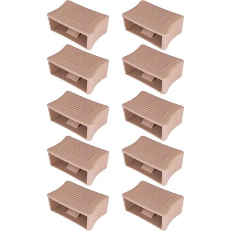 10x Curseur de latte 38mm guide de fermeté pour sommier en plastique beige Variateur Poussoir Réglage Dureté Lombaire Lit Sommeil (1/5)