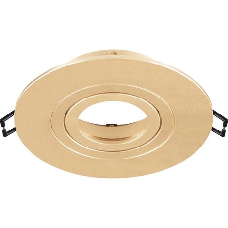 Collerette spot encastré intérieur NEW TRIA® 75 XL rond orientable doré - SLV - 1007633 (1/3)