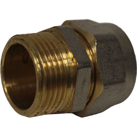 Raccord Multicouche à compression Ø26x3,0 - Droit Mâle 1" (26/34) - Henco (1/4)