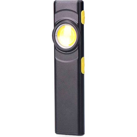 Linterna led recargable potente pequeña 102x25x16 mm 7 modos Linterna de mano potente recargable (cable incluido) clip e imán (1/4)