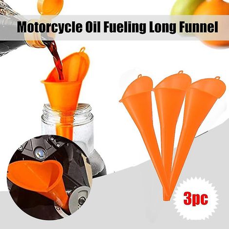 Entonnoir Long de ravitaillement Flexible, 3 pièces, additif d'huile de moto, entonnoir de Machine agricole (1/5)