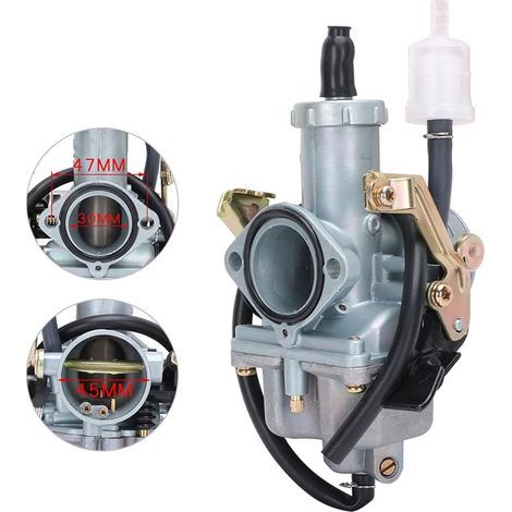 Carburateur Moto,Carburateur 30mm PZ30 pour Pit Bike Dirt Bike Go Karts ATV Quad Motos avec moteur CG 4 temps 200cc 250cc (1/5)