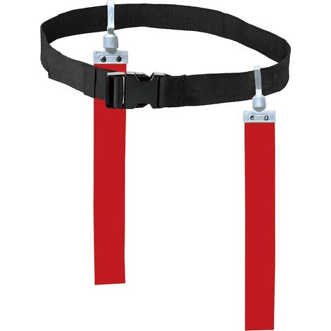 Ceinture De Football En Drapeau - Nylon Résistant - Réglable Pour Enfants Et Adultes - Avec Drapeaux Souples Pré-Étirés - Lot De 1 (1/5)