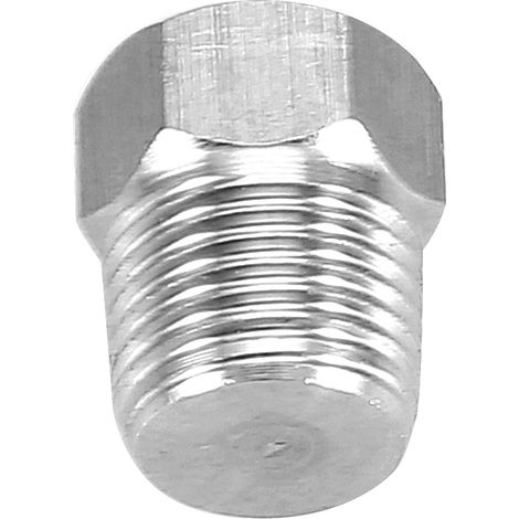 Bouchon Fileté Mâle Inox pour Tuyau à Six Pans Creux, Raccord Tuyauterie Inoxydable PT1/8 Lot de 2 (1/5)