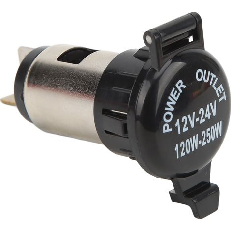 Prise allume-cigare 12-24V pour voiture, camion, camping-car, bateau et moto — prise de courant mâle, compatible véhicules. (1/5)