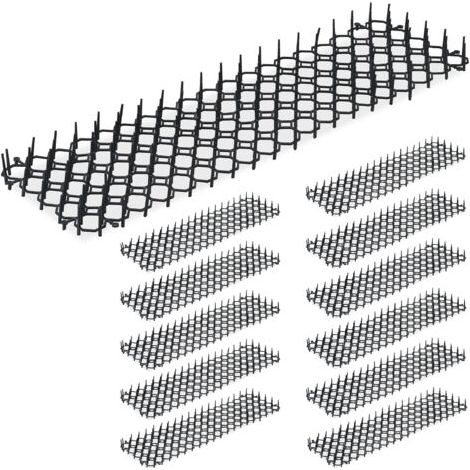 Relaxdays – Grilles anti-rongeurs lot de 24 – Protection contre chats et martres – Dimensions 3 x 49 x 14 cm – Installation facile sans électricité