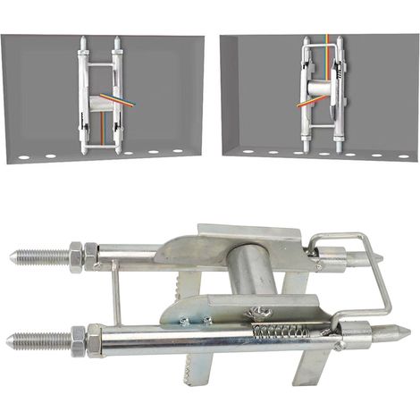 Guía de cables, herramienta de distribución y cajas metálicas, acero inoxidable, flexible, antideslizante, eficiente, estable, longitud 58–78 mm/195–245 mm (1/5)