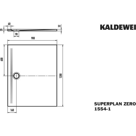 KALDEWEI 355400032671 DW SUPERPLAN ZERO Mod.1554-1NP,900x