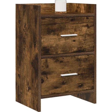 Maison Exclusive - Comodini Rovere Fumo 40 x 30 x 60 cm Legno ingegnerizzato (1/5)