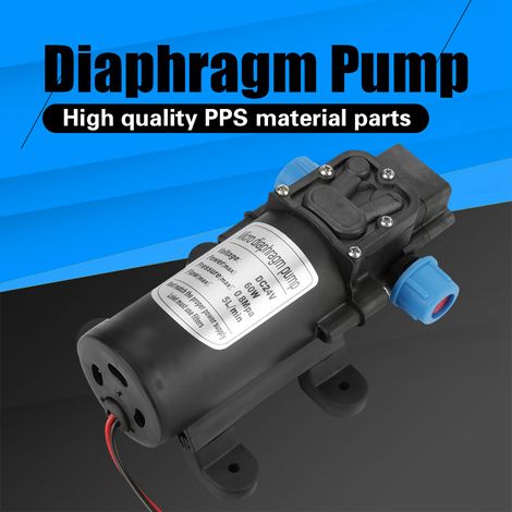 Pompe à eau miniature électrique à membrane haute pression auto-amorçante 60 W, 24 V CC, 5 l/min (1/5)