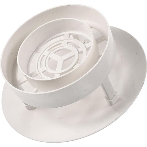 Couvercle de Cheminée Étanche Pvc Blanc 160-250mm Fixation Solide et Protection la Pluie pour Conduit de Fumée Extérieur (1/5)